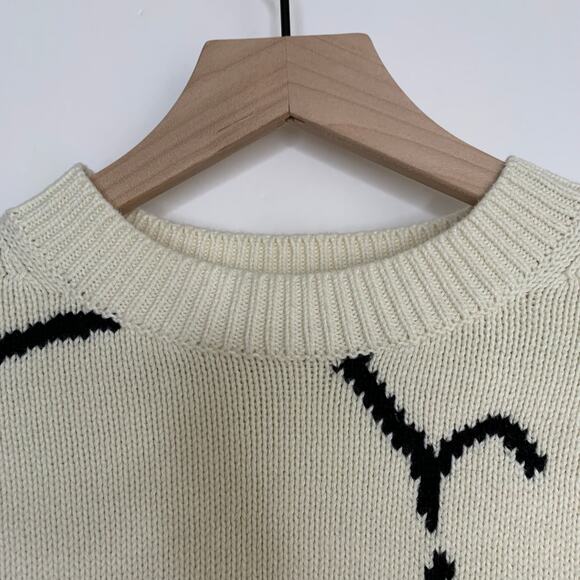 CHINTI & PARKER Snoopy & Charlie Hug Sweater In Nude Small NWOT - Picture 7 of 13